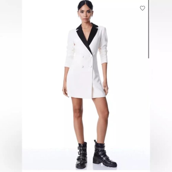 Alice + Olivia Kyrie Tuxedo Blazer Dress - Picture 5 of 13